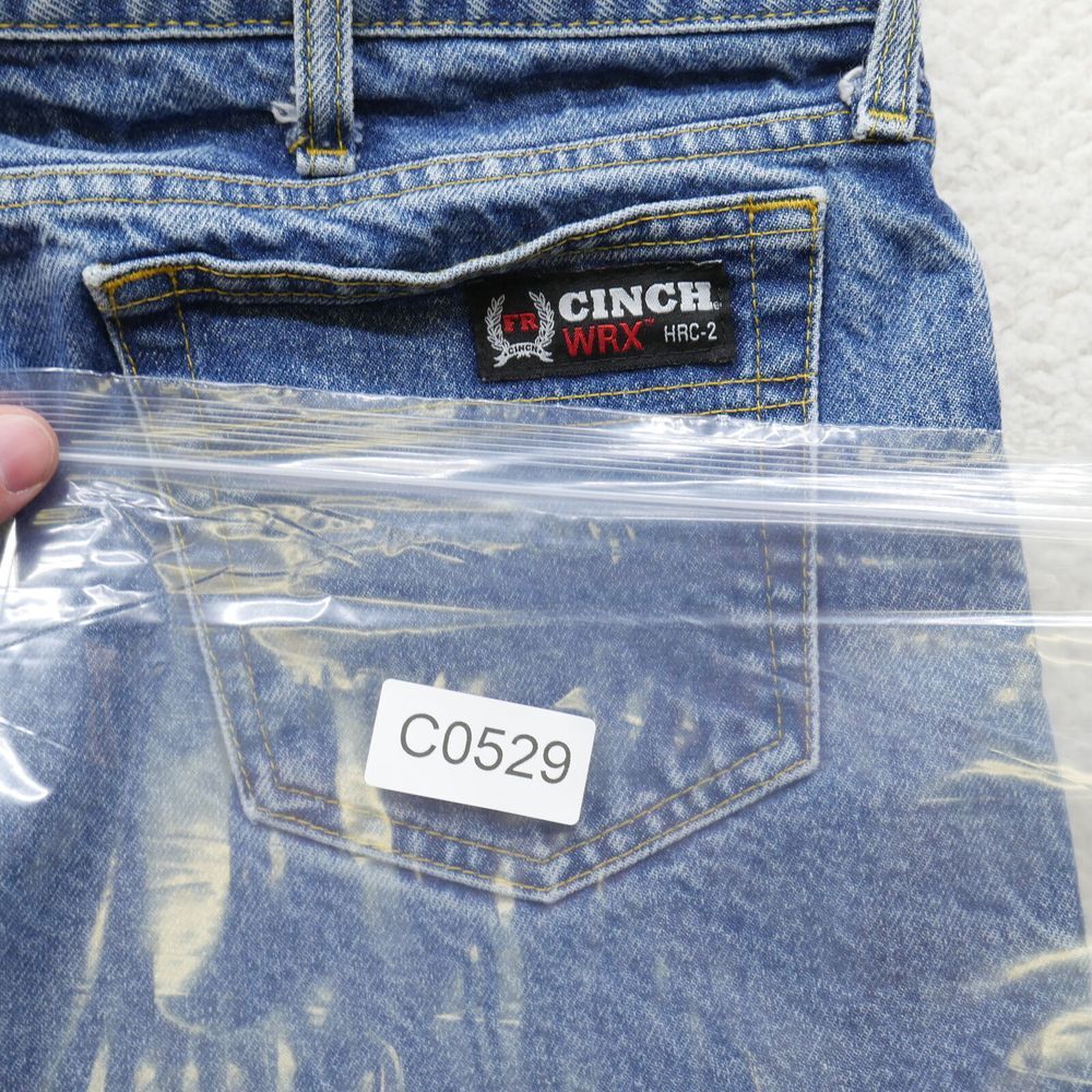 Cinch WRX Jeans Mens 42x36 Flame Resistant FR‎ Blue Denim Workwear HRC-2 - Picture 15 of 15